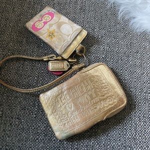 Authentic Coach Wristlet and ID Holder